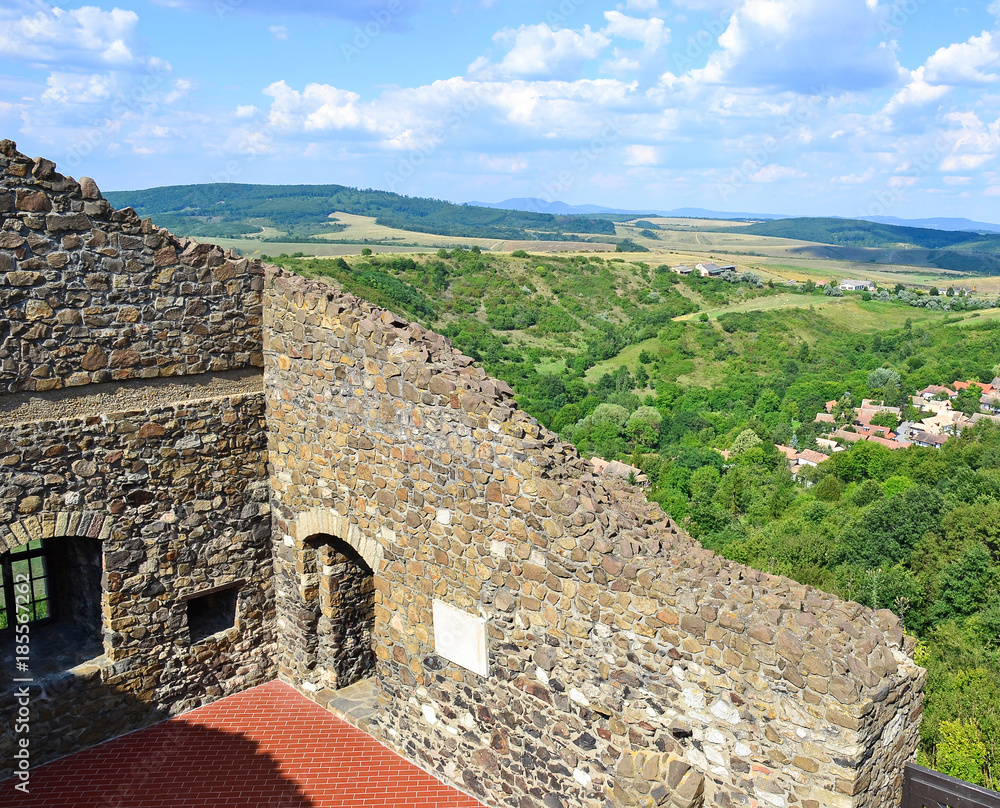 Old ruin and landscape in Hungary