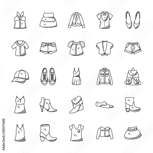 Hand Drawn Fashion Icons
