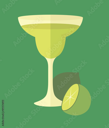 Cocktail with lime