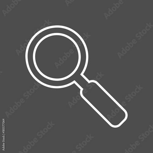 Vector magnifier icon. Magnifying glass, loupe. Premium quality graphic design. Modern signs, outline symbols collection, simple thin line icons set for websites, web design, mobile app, infographics