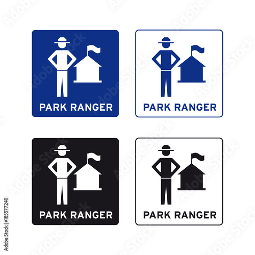 Park ranger sign set