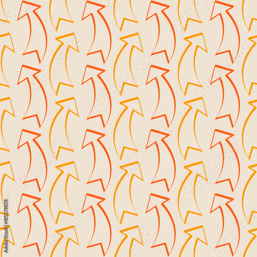 Seamless pattern with vector arrows for your design