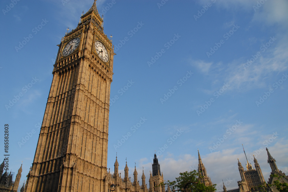 Big Ben and Palace of Westminster at sunset Big Ben and Palace of Westminster at sunset