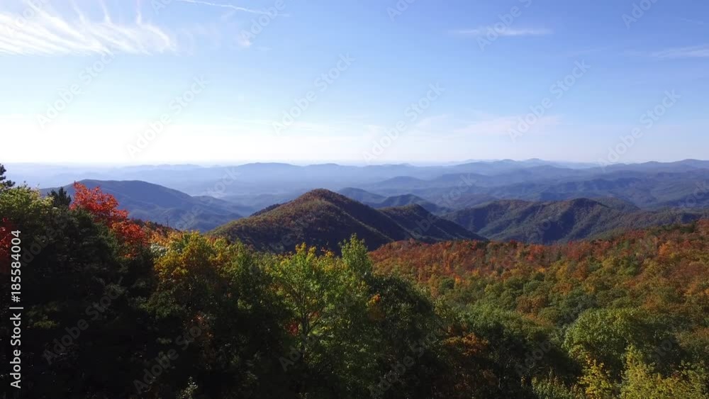drone shot of the North Carolina mountains drone shot of the North Carolina mountains
