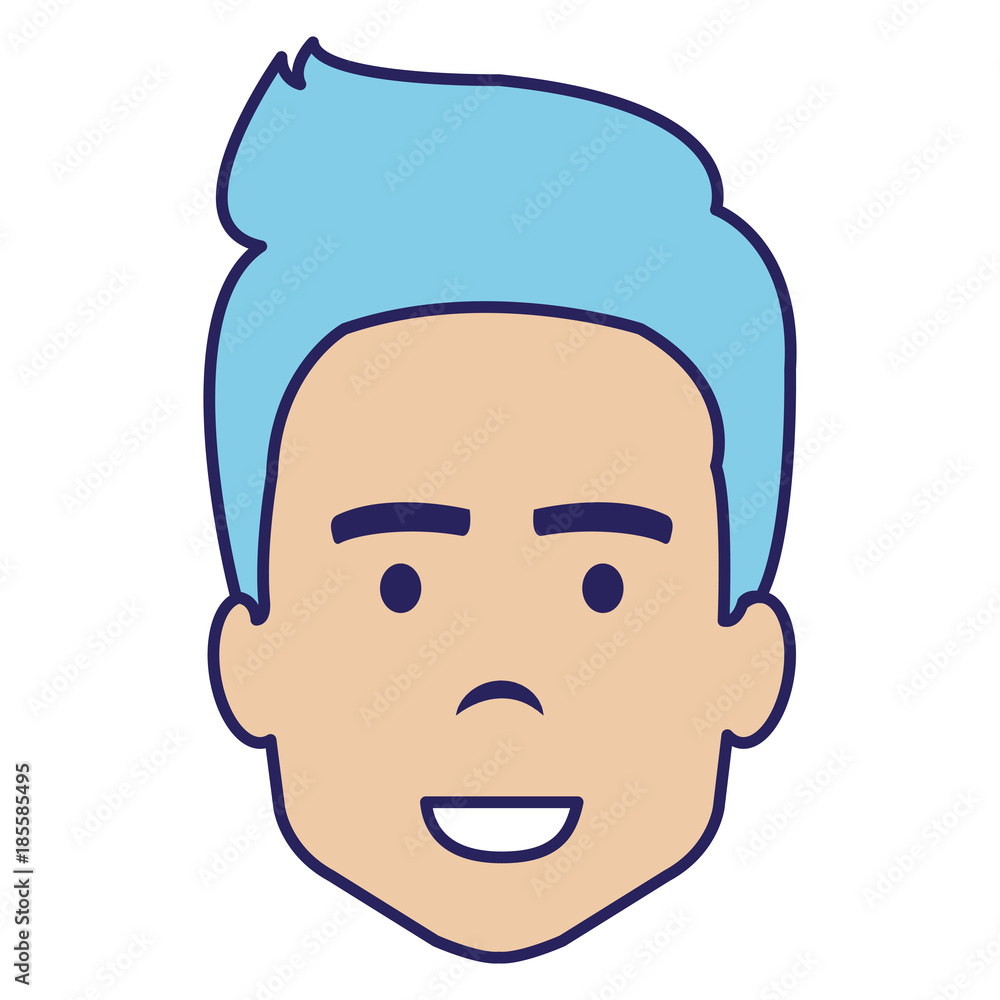 young man head avatar character vector illustration design young man head avatar character vector illustration design