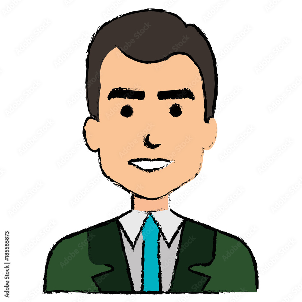 elegant businessman avatar character vector illustration design elegant businessman avatar character vector illustration design