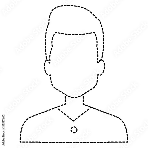 young man avatar character vector illustration design