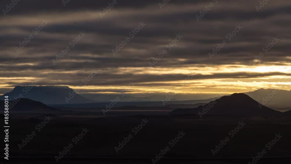 ICELAND – 2016 : Timelapse of beautiful iconic landscape with clouds and light moving at sunset ICELAND – 2016 : Timelapse of beautiful iconic landscape with clouds and light moving at sunset
