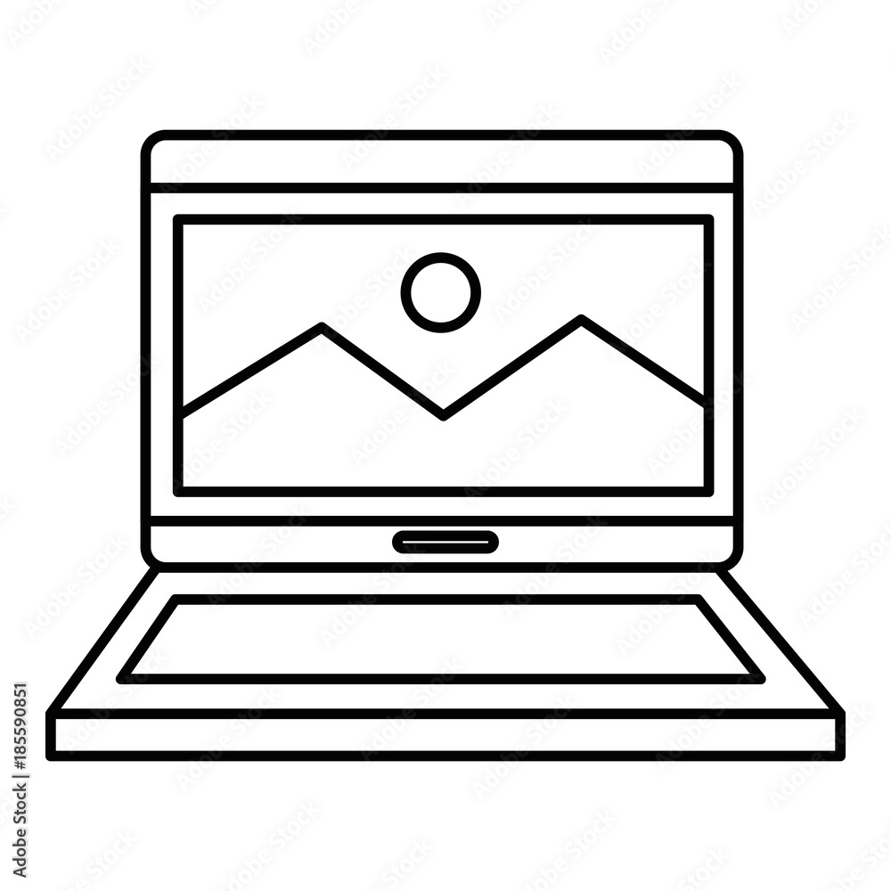 laptop computer isolated icon vector illustration design laptop computer isolated icon vector illustration design