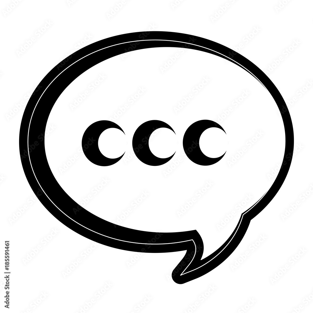 Chat bubble symbol Chat bubble symbol