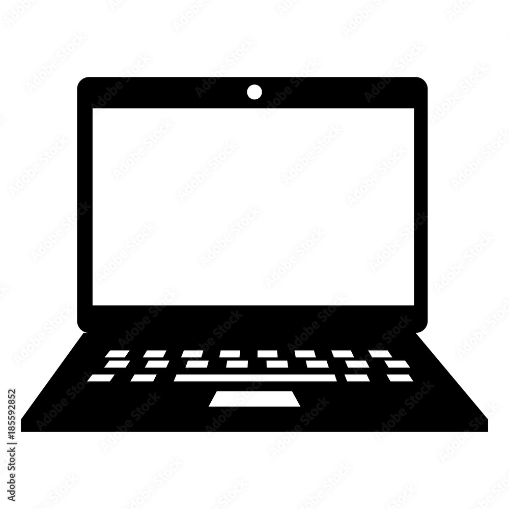 laptop computer isolated icon vector illustration design