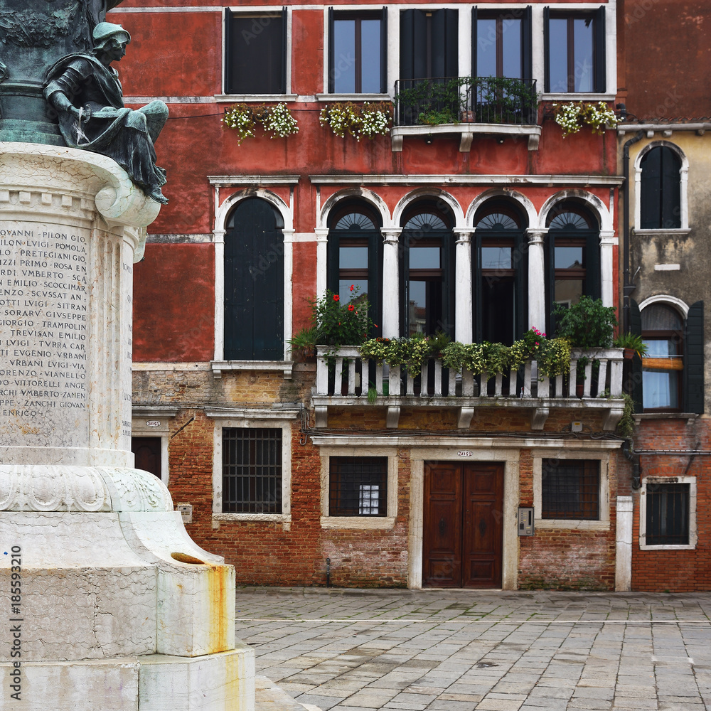Naklejka premium Campo Santa Margherita in Venice, italy