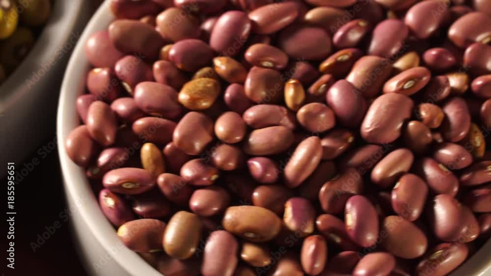 Assorted beans in rotation Assorted beans in rotation