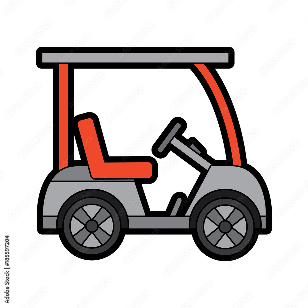 golf sport car vehicle transport vector illustration golf sport car vehicle transport vector illustration