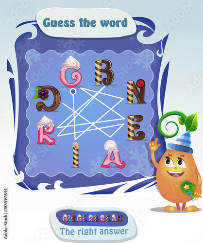 Words puzzle  gingerbread