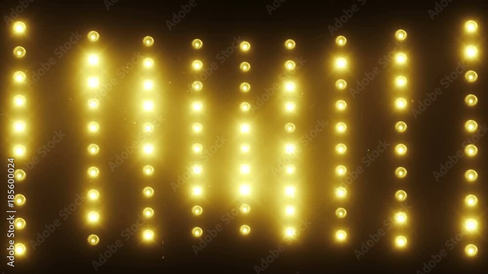 A wall of light projectors, a flash of light A wall of light projectors, a flash of light