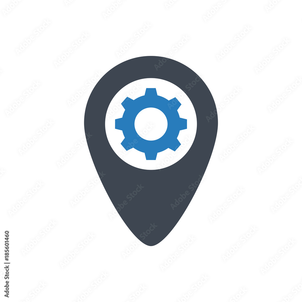 Setting Location Icon Setting Location Icon