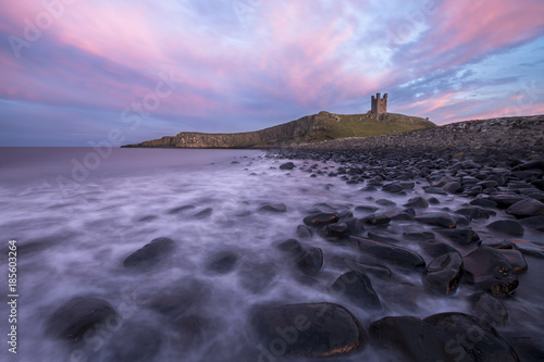 Dunstanburgh Castle in Northumberland. photo
