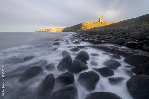 Dunstanburgh Castle in Northumberland. photo