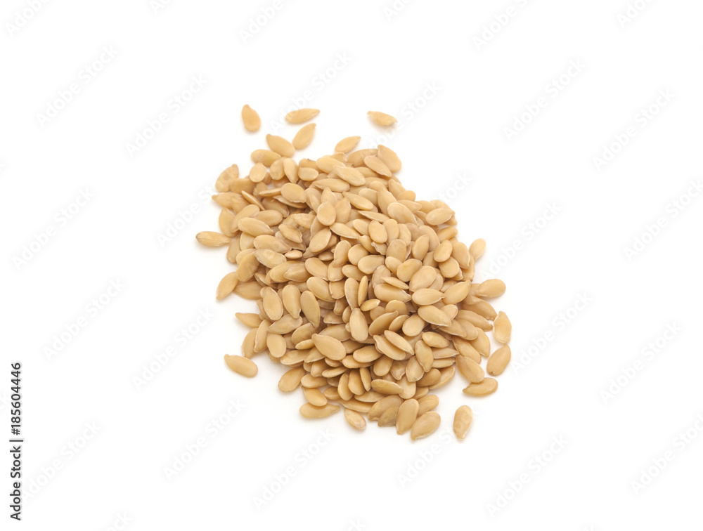 flax seed spices isolated on white flax seed spices isolated on white