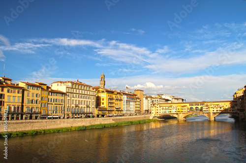 View of the Arno River and the Ponte Vecchio Bridge © Вячеслав Алешкин