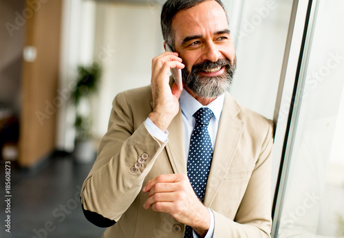 Handsome mature businessman...
