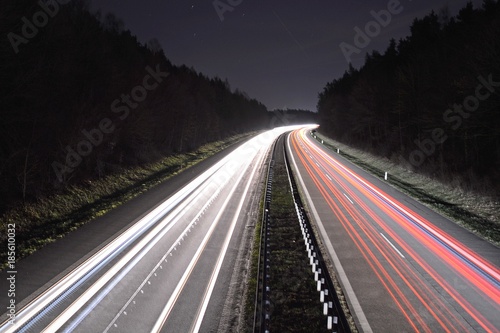 Light painting highway