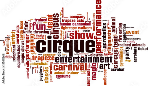 Cirque word cloud concept