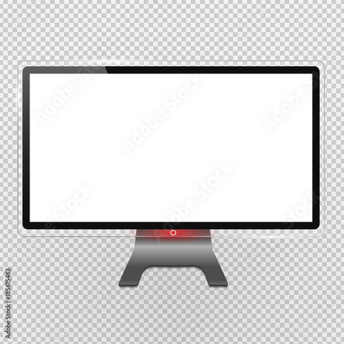 Computer screen vector illustration. in transparancy background, To present your application