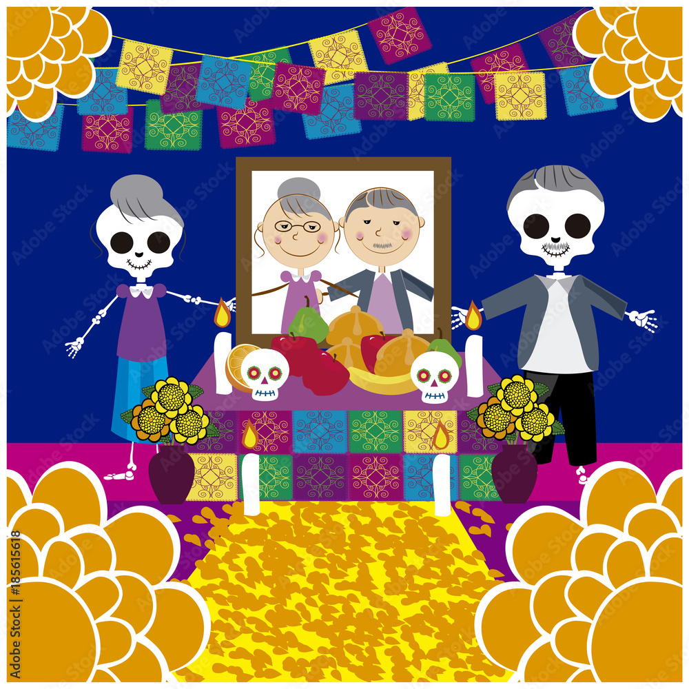 Naklejka premium day of the dead 16