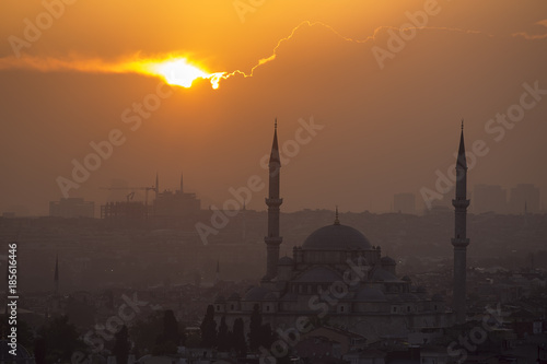 Magnificent istanbul city, historical peninsula , Fatih mosque , Sultan Ahmed mosque ,  Suleymaniye Mosque , Ortakoy mosque