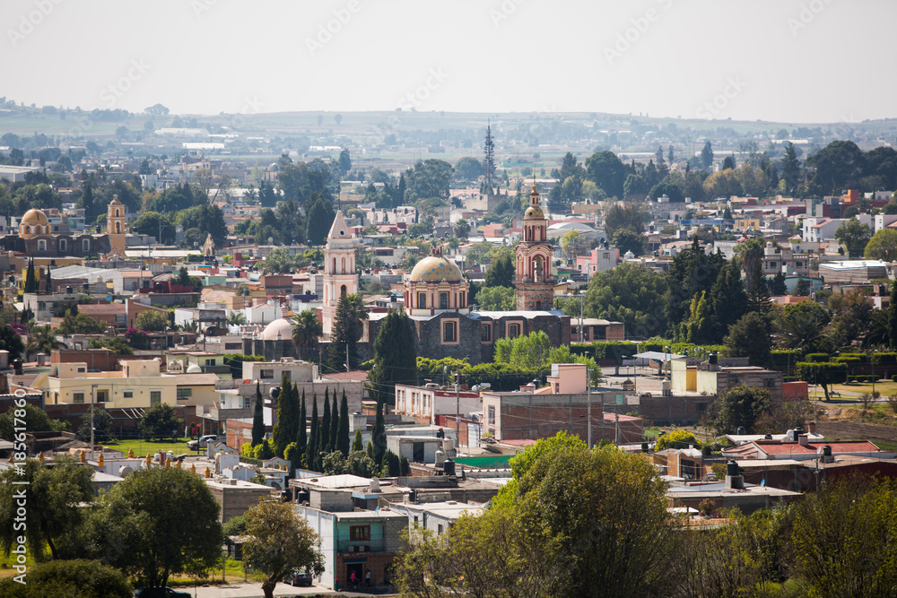 View of Acatepec city in Mexico