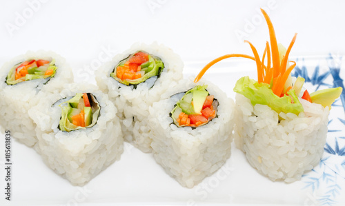 vegetarian sushi rolls