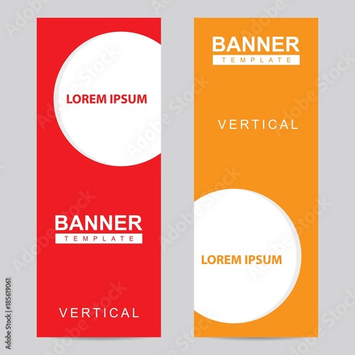 Modern vertical banner