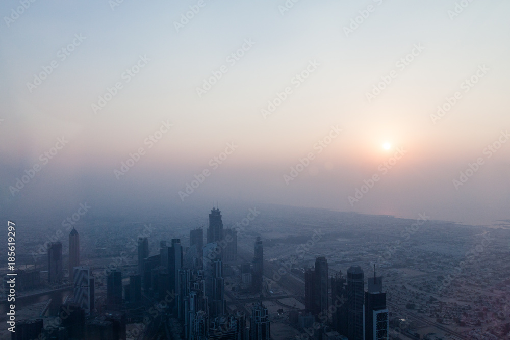 Sunset in Dubai, United Arab Emirates