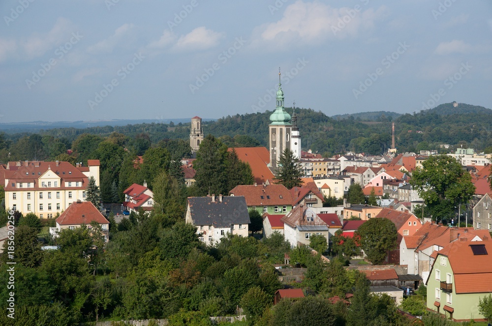 Fototapeta premium Historic town Mirsk Friedeberg, Lower Silesia, Poland