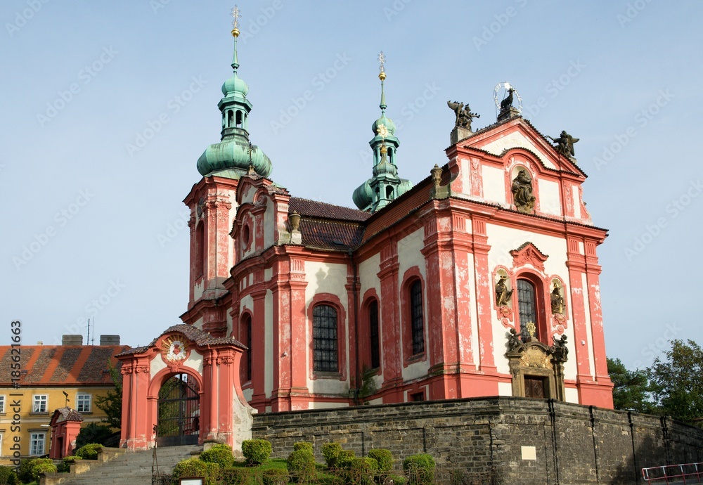 Baroque church in town Zlonice, Central Bohemia, Czech republic, Europe