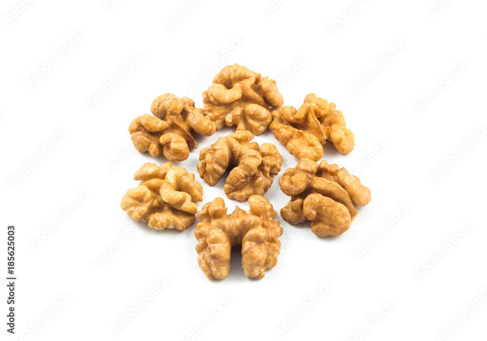 Walnuts isolated on white background Walnuts isolated on white background