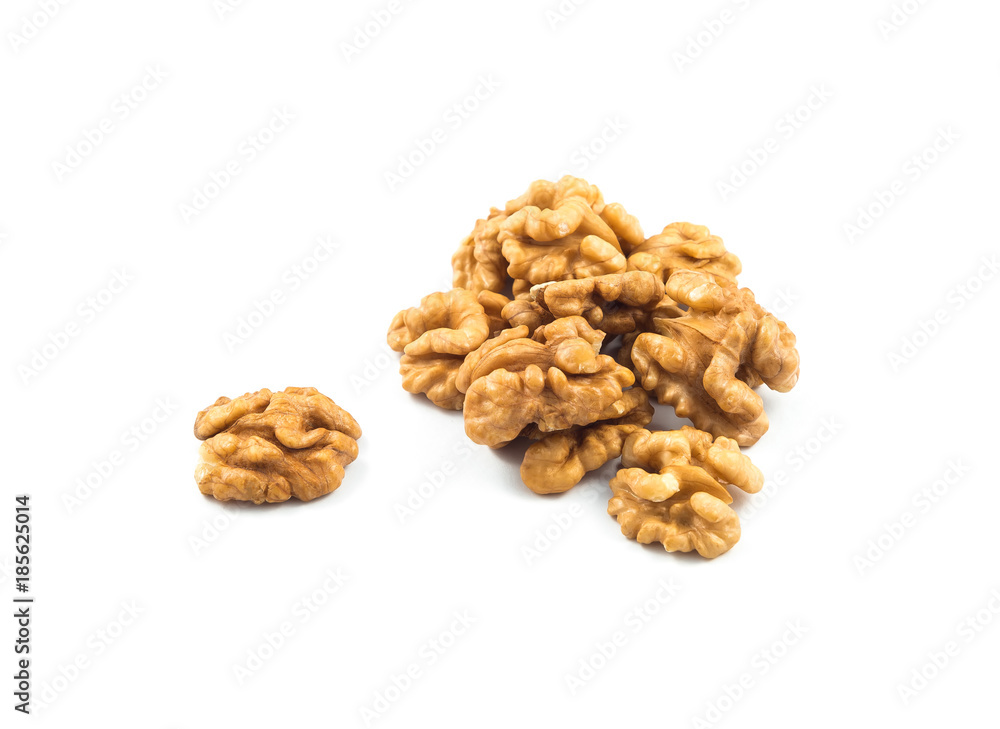 Walnuts isolated on white background Walnuts isolated on white background