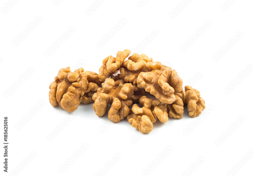 Walnuts isolated on white background Walnuts isolated on white background