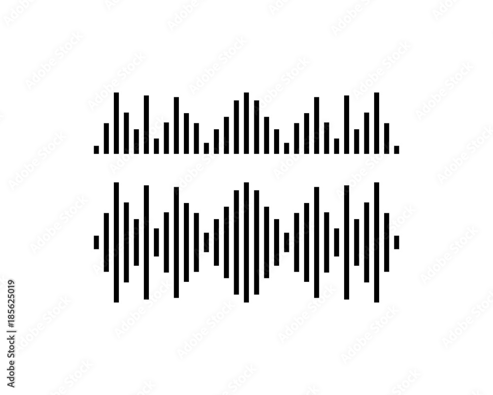 sound wave ilustration logo