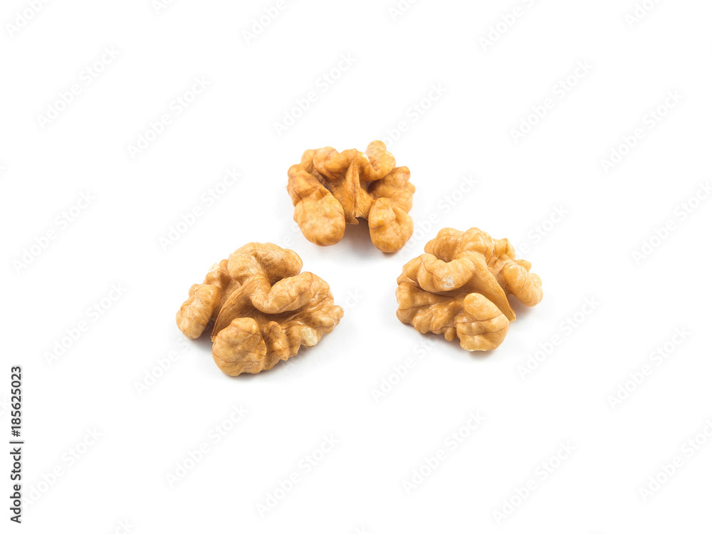 Walnuts isolated on white background Walnuts isolated on white background