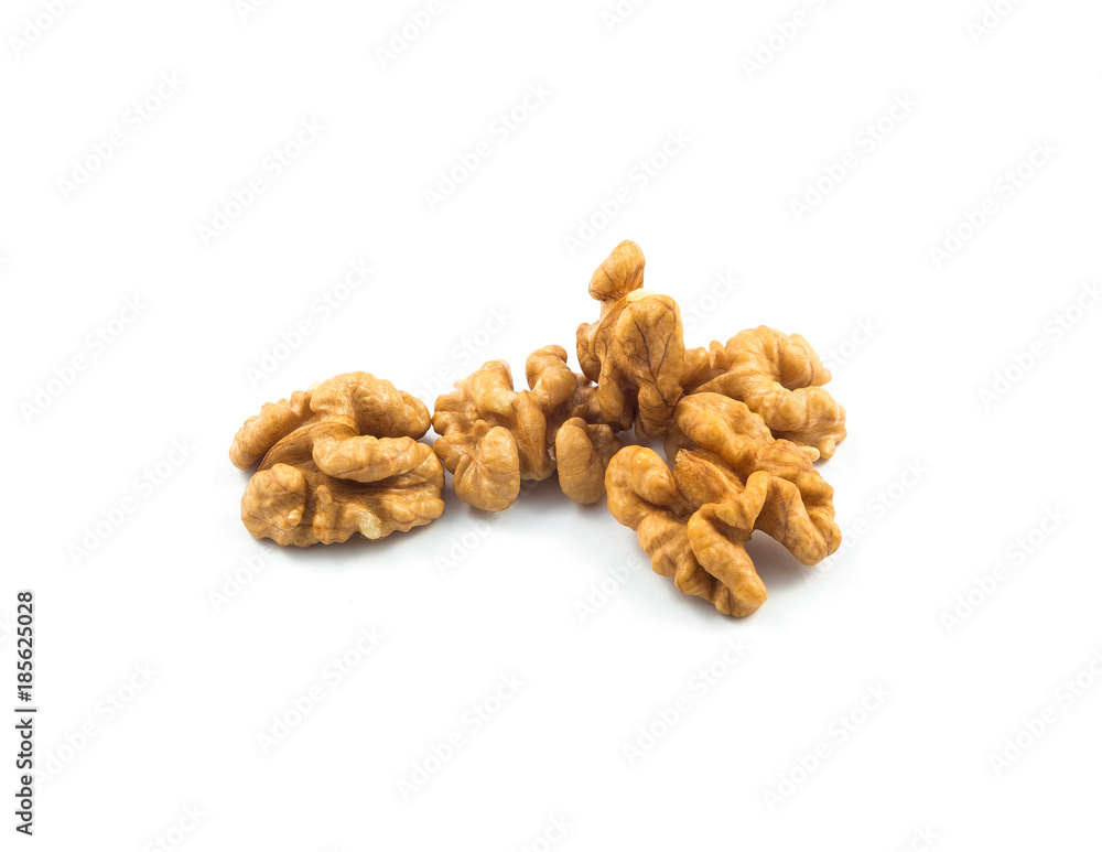 Walnuts isolated on white background Walnuts isolated on white background