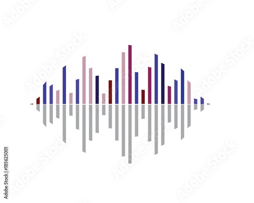 sound wave ilustration logo