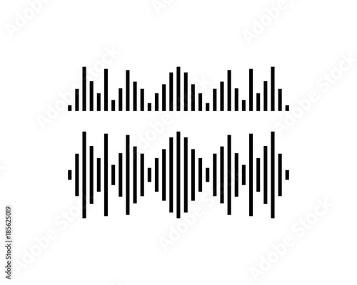 sound wave ilustration logo