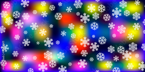 Christmas snowflakes background