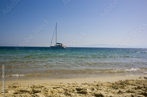 Boat close to a beach