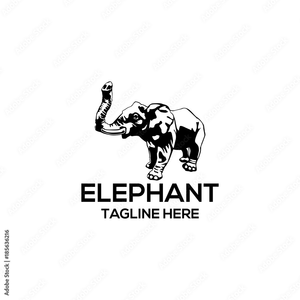 animal elephant vector black white silhouette animal elephant vector black white silhouette