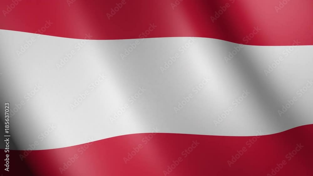 Flag of Austria with fabric texture, seamless loop Flag of Austria with fabric texture, seamless loop