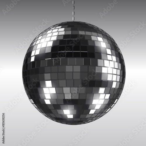 Disco ball isolated. Mirror ball design.
